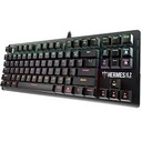 GAMDIAS HERMES E2 7 COLOR BACKLIT BLUE SWITCH WIRED BLACK MECHANICAL GAMING KEYBOARD